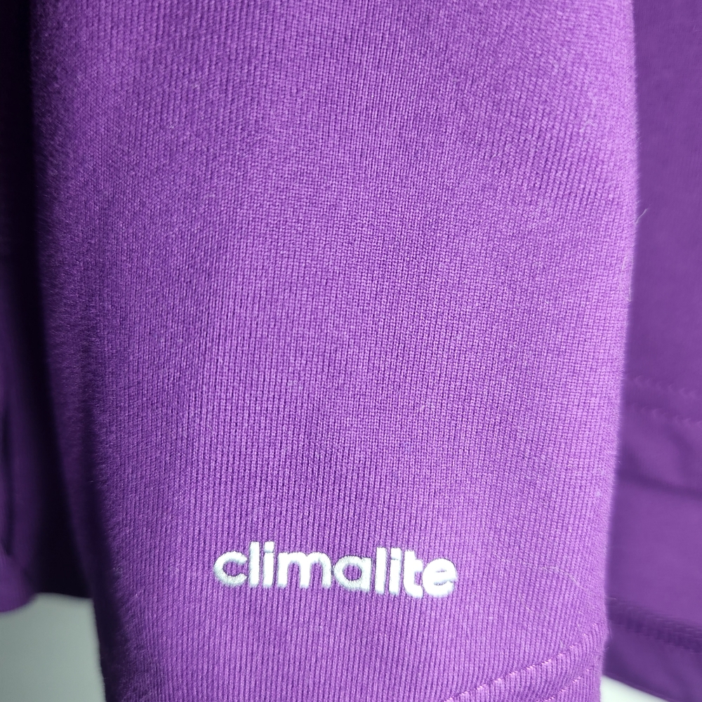 adidas Purple Climalite 1/4 Zip Pullover Size X Large - Picture 5 of 5